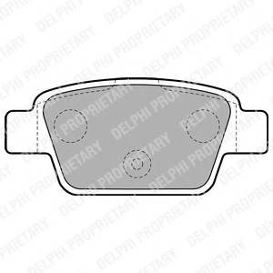 DELPHI LP1719 Комплект тормозных колодок...