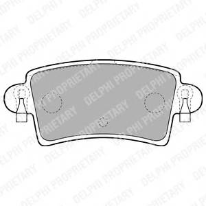 DELPHI LP1747 Комплект гальмівних колодо...