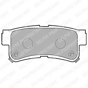 DELPHI LP1765 Комплект гальмівних колодо...