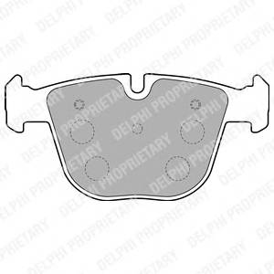 DELPHI LP1793 Комплект тормозных колодок