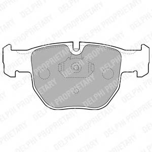 DELPHI LP1863 Комплект гальмівних колодо...