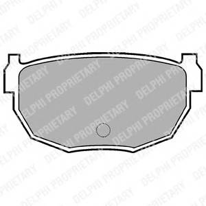 DELPHI LP570 Комплект тормозных колодок