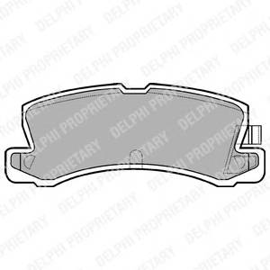 DELPHI LP611 Комплект тормозных колодок