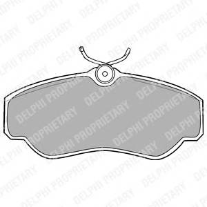 DELPHI LP913 Комплект тормозных колодок...