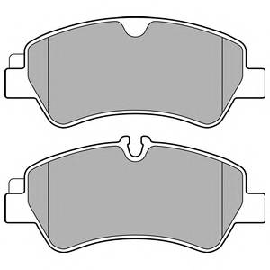 DELPHI LP2662 Комплект тормозных колодок