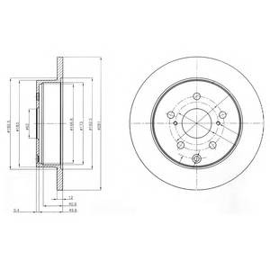 DELPHI BG4115 Тормозной диск DELPHI BG4115 Тормозной диск