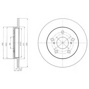 DELPHI BG4233 Тормозной диск DELPHI BG4233 Тормозной диск