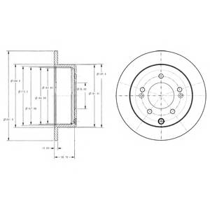 DELPHI BG4327 Тормозной диск DELPHI BG4327 Тормозной диск