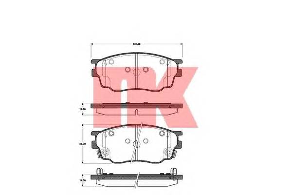 NK 223244 Комплект тормозных колодок... NK 223244 Комплект тормозных колодок...