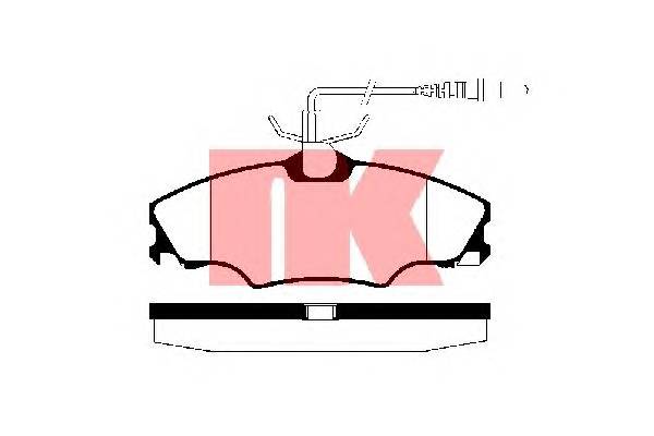 NK 223729 Комплект тормозных колодок