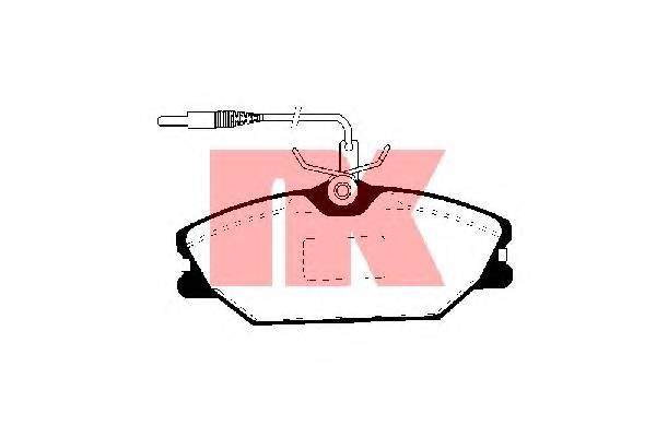 NK 223925 Комплект гальмівних колодо...