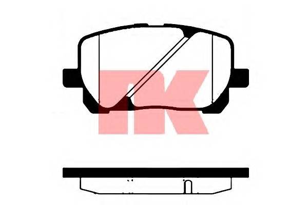NK 224553 Комплект гальмівних колодо... NK 224553 Комплект гальмівних колодо...