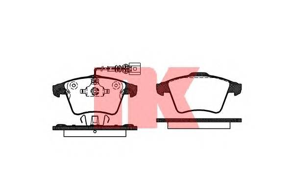 NK 224783 Комплект тормозных колодок