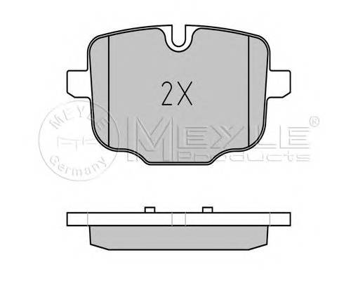 MEYLE 025 247 0318 Комплект тормозных колодок...