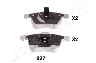 JAPANPARTS PA-027AF Комплект тормозных колодок... JAPANPARTS PA-027AF Комплект тормозных колодок...
