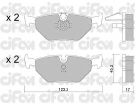 CIFAM 822-210-0 Комплект тормозных колодок... CIFAM 822-210-0 Комплект тормозных колодок...