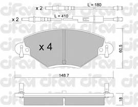 CIFAM 822-331-0 Комплект тормозных колодок