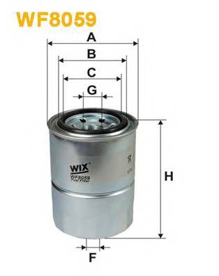 WIX FILTERS WF8059 Паливний фільтр WIX FILTERS WF8059 Паливний фільтр