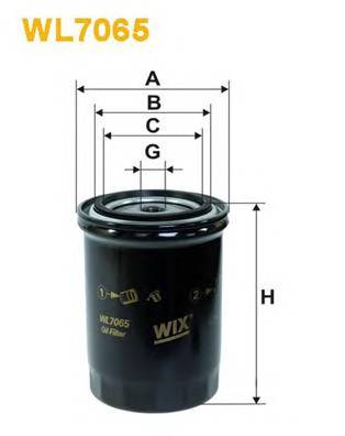 WIX FILTERS WL7065 Масляный фильтр WIX FILTERS WL7065 Масляный фильтр