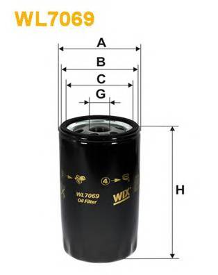 WIX FILTERS WL7069 Масляный фильтр