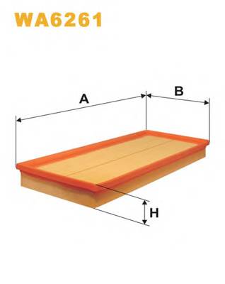 WIX FILTERS WA6261 Повітряний фільтр WIX FILTERS WA6261 Повітряний фільтр