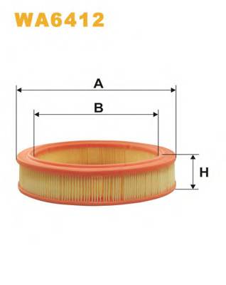 WIX FILTERS WA6412 Воздушный фильтр WIX FILTERS WA6412 Воздушный фильтр