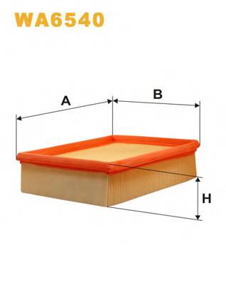 WIX FILTERS WA6540 Повітряний фільтр WIX FILTERS WA6540 Повітряний фільтр