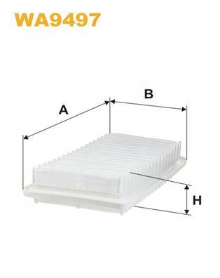 WIX FILTERS WA9497 Повітряний фільтр WIX FILTERS WA9497 Повітряний фільтр