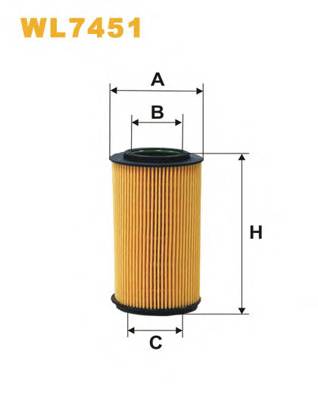 WIX FILTERS WL7451 Масляный фильтр