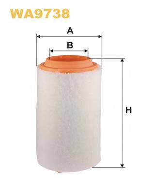 WIX FILTERS WA9738 Воздушный фильтр WIX FILTERS WA9738 Воздушный фильтр