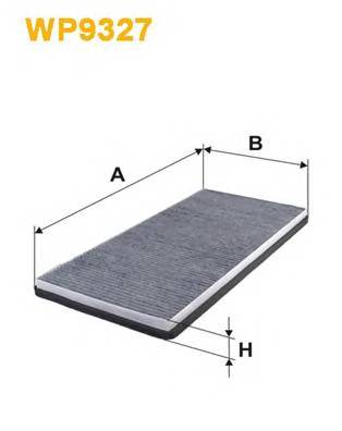 WIX FILTERS WP9327 Фильтр, воздух во внутренно... WIX FILTERS WP9327 Фильтр, воздух во внутренно...