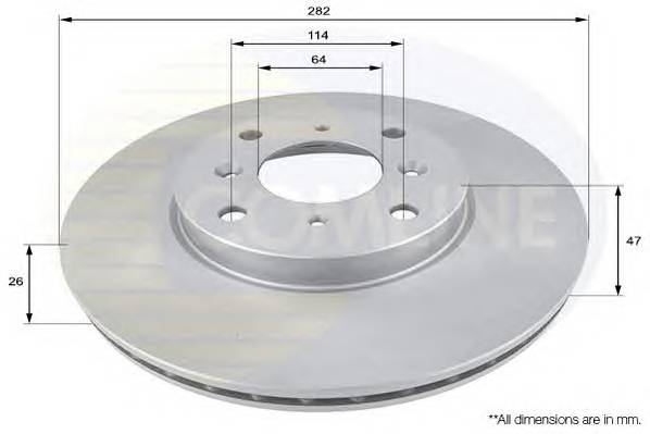 COMLINE ADC0533V Тормозной диск