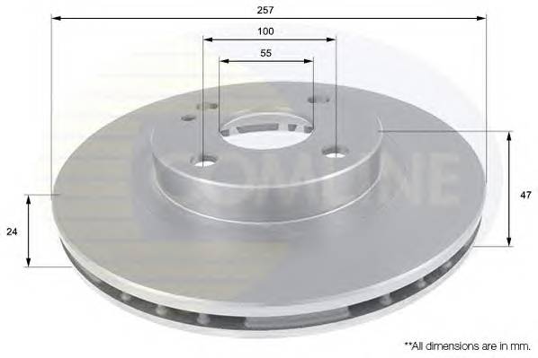 COMLINE ADC0437V Тормозной диск