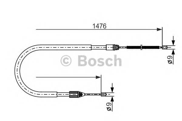 BOSCH 1 987 477 639 Трос, стояночная тормозная ... BOSCH 1 987 477 639 Трос, стояночная тормозная ...