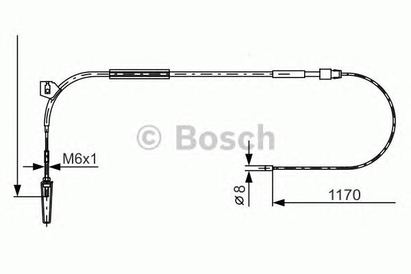 BOSCH 1 987 477 961 Трос, стояночная тормозная ... BOSCH 1 987 477 961 Трос, стояночная тормозная ...