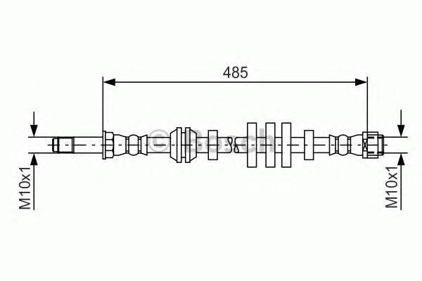 BOSCH 1 987 481 568 Тормозной шланг