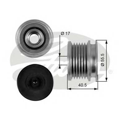 GATES OAP7060 Механізм вільного ходу ген...