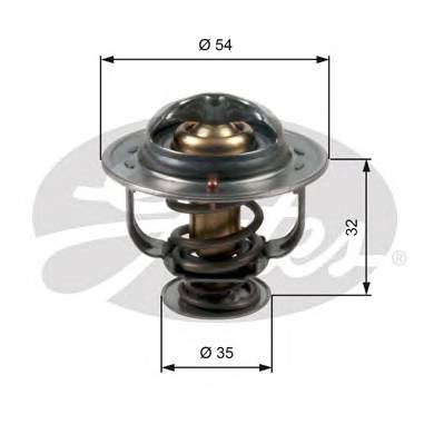 GATES TH47087G1 Термостат, охлаждающая жид