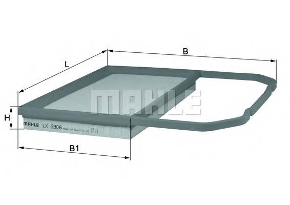 KNECHT LX 3306 Воздушный фильтр KNECHT LX 3306 Воздушный фильтр