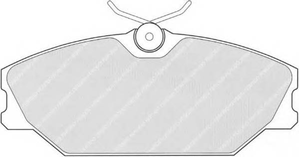 FERODO FDB1420 Комплект тормозных колодок