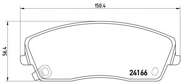 BREMBO P 11 019 Комплект гальмівних колодо... BREMBO P 11 019 Комплект гальмівних колодо...