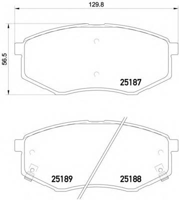 BREMBO P 30 055 Комплект гальмівних колодо... BREMBO P 30 055 Комплект гальмівних колодо...