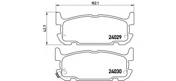 BREMBO P 49 031 Комплект тормозных колодок... BREMBO P 49 031 Комплект тормозных колодок...