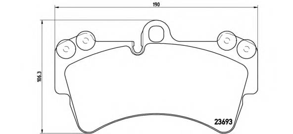 BREMBO P 85 065 Комплект гальмівних колодо... BREMBO P 85 065 Комплект гальмівних колодо...