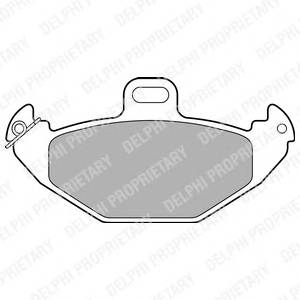DELPHI LP1252 Комплект тормозных колодок