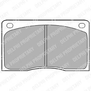 DELPHI LP132 Комплект тормозных колодок