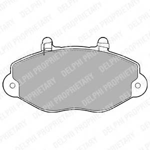 DELPHI LP1418 Комплект тормозных колодок...