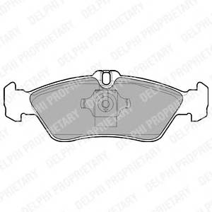 DELPHI LP1596 Комплект тормозных колодок