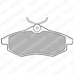 DELPHI LP1716 Комплект тормозных колодок