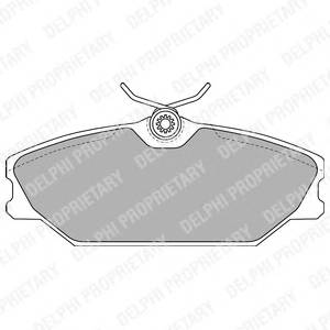 DELPHI LP1744 Комплект тормозных колодок